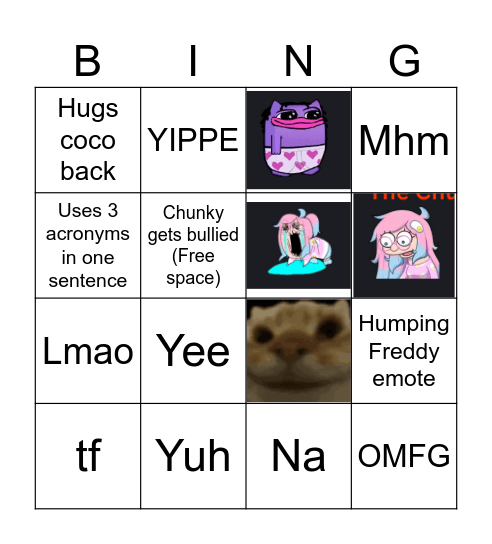 Chunky_ded05 Bingo Card