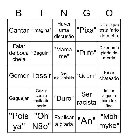 Dope's Office Bingo Card