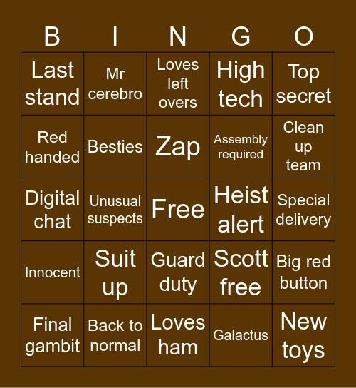 Thanksgiving Mogo Bingo Card