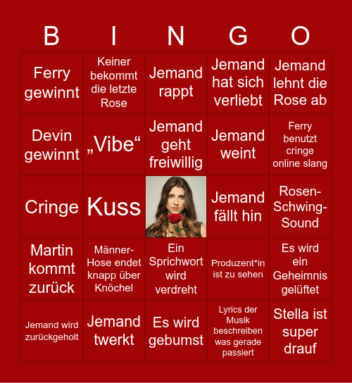 Bachelorettis #6 Bingo Card