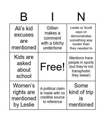 Thanksgiving Bingo Card