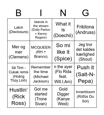 ICONIC BINGO Card
