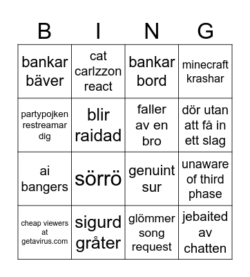 Zcoob minibingo Card