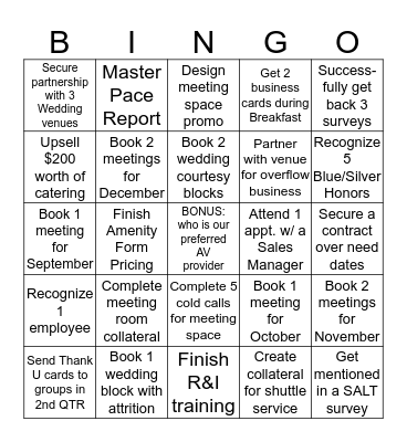 The Best Sales Team Ever- Jacqueline Bingo Card