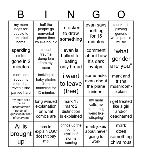 thanksgiving round 3 Bingo Card