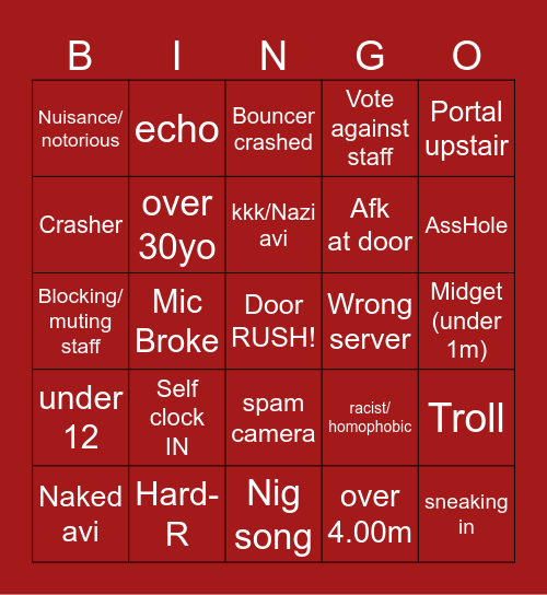 Midnight bingo Card