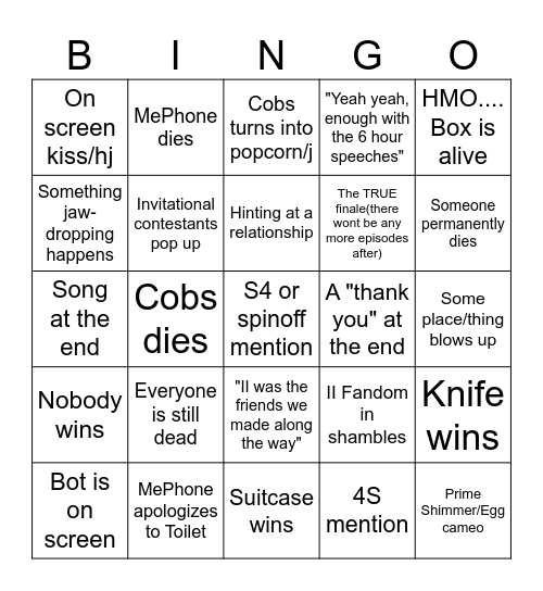 II18 Bingo Card