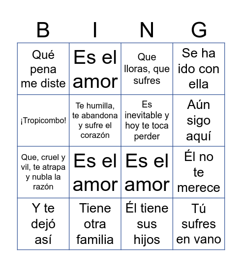 Equipo 3 Bingo Card