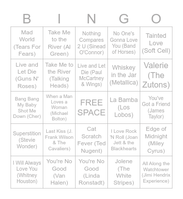 2/23 - 2/24/25 COVERS & OG's PT. 1 Bingo Card