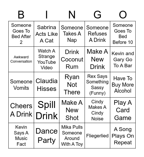 Thanksgiving 2025 Bingo Card