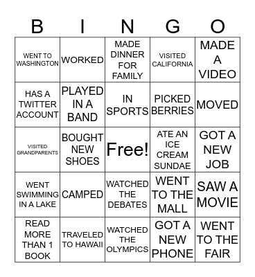 Broadcasting and Social Media Bingo Card