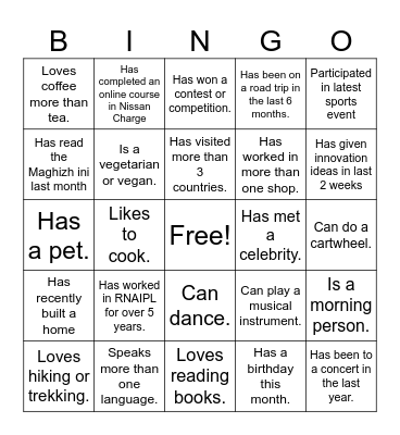 VPP Town hall meet 2024 Bingo Card