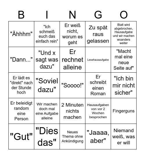 Surkingo Bingo Card