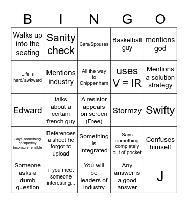 francis bingo Card