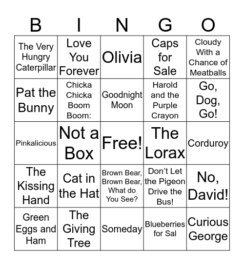 Columbus Children's Bingo Card