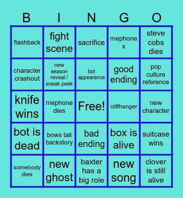 II FINALE Bingo Card