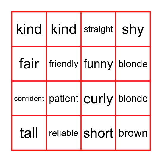 BINGO Card