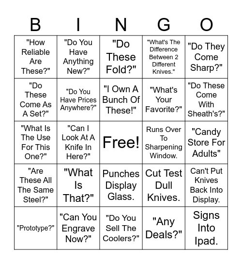 BM RS Bingo Card