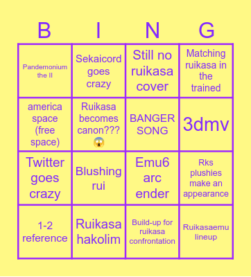 Rui5 BINGOOOO im insane Bingo Card