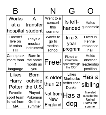 Brain Cell Bingo Card