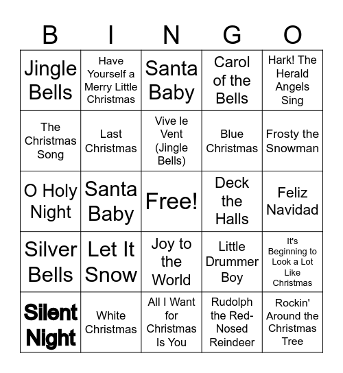 CHRISTMAS BINGO Card