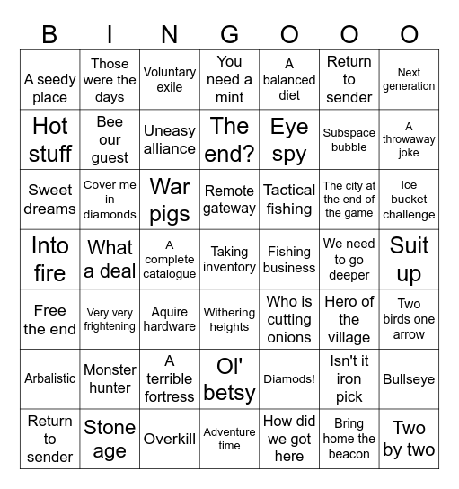 Achievmenty Bingo Card