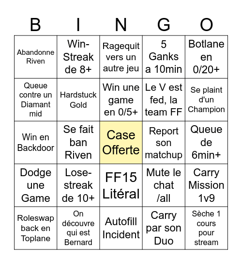 SpottedBush Bingo Card