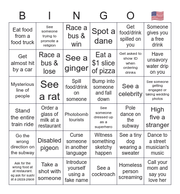 Jesse Laurits Loui Adventure Bingo Card