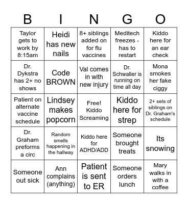 Christmas Bingo Card