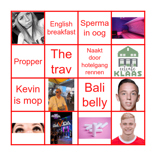 Jaimy's birthday bingo Card