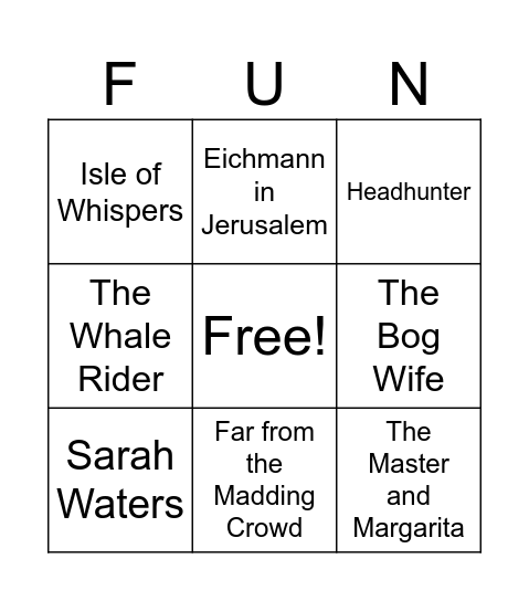 TBR Bingo Dec-Jan Bingo Card