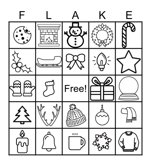 Winter Party Bingo!!!! Bingo Card