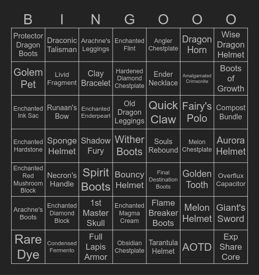 Tux Bingo Card