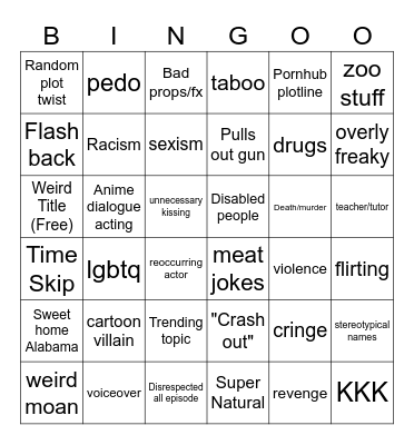 Towmorrow Bingo Card