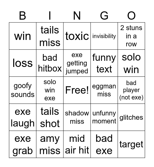 Bingo Card