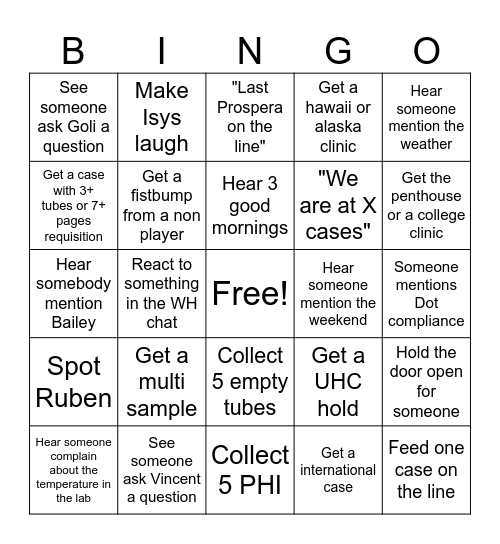 Bingo Card