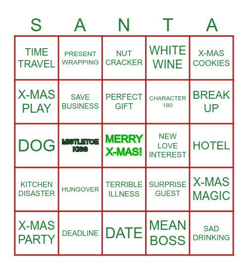 R&N 2024 X-MAS BINGO! Bingo Card