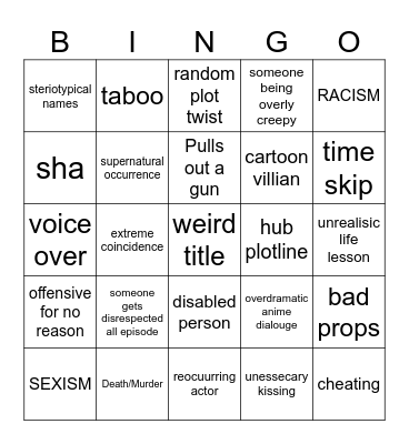 tomorrows teachings Bingo Card