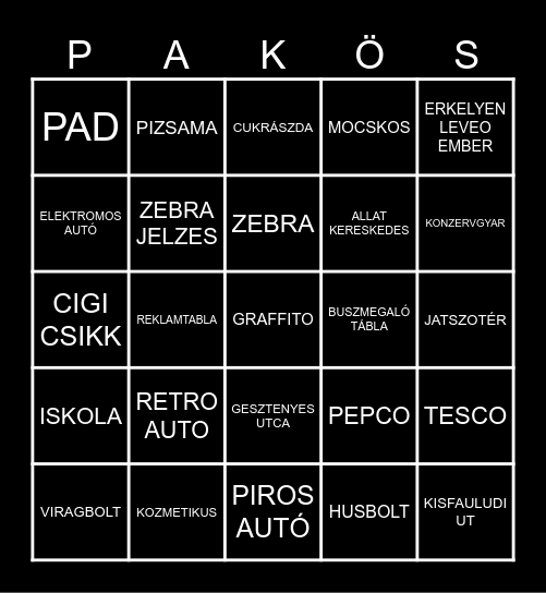 BINGOÚ Bingo Card
