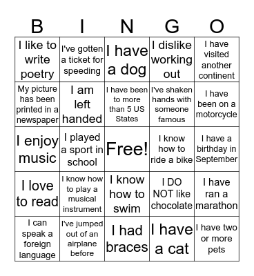 ICC - Novice Nursing Program Bingo Card