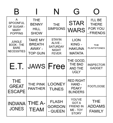 FILM & TV! Bingo Card