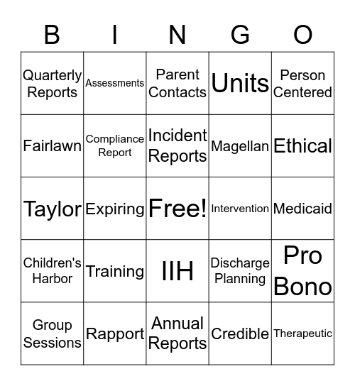 TI BINGO Card