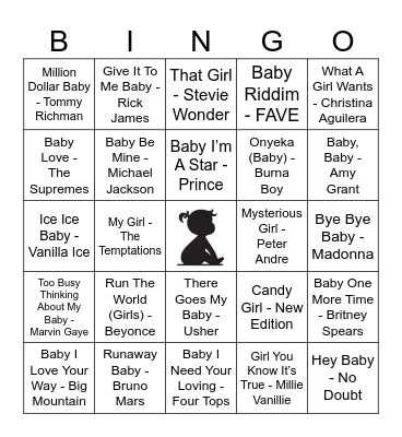 The Lees’ Baby Shower Bingo Card