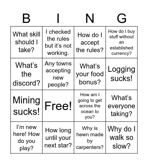 Cycle 16 Bingo Card Bingo Card