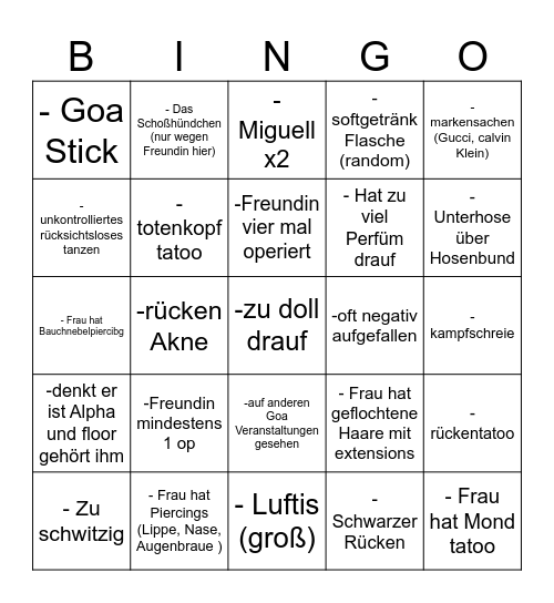 TestoTorstenBullshitBingo Card