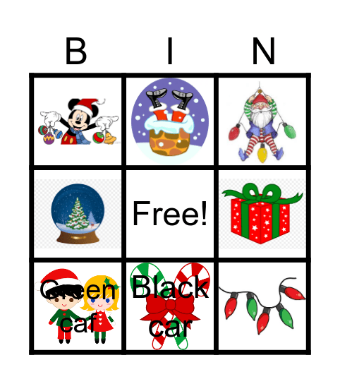 Christmas Bingo Card