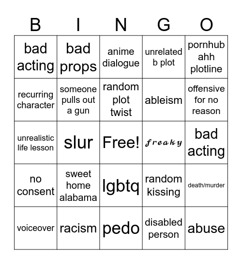 tomorrows teachings bingo Card