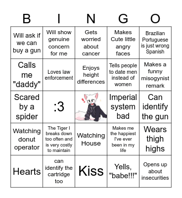 Babe Bingo Card