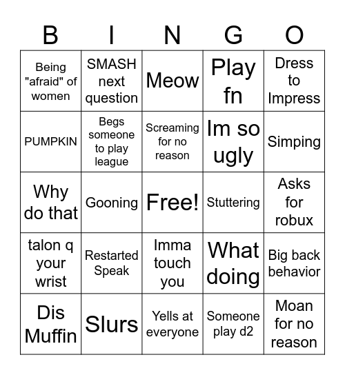 Castify Bingo Card