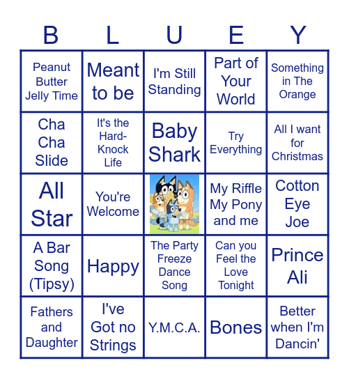 Music Bingo Card